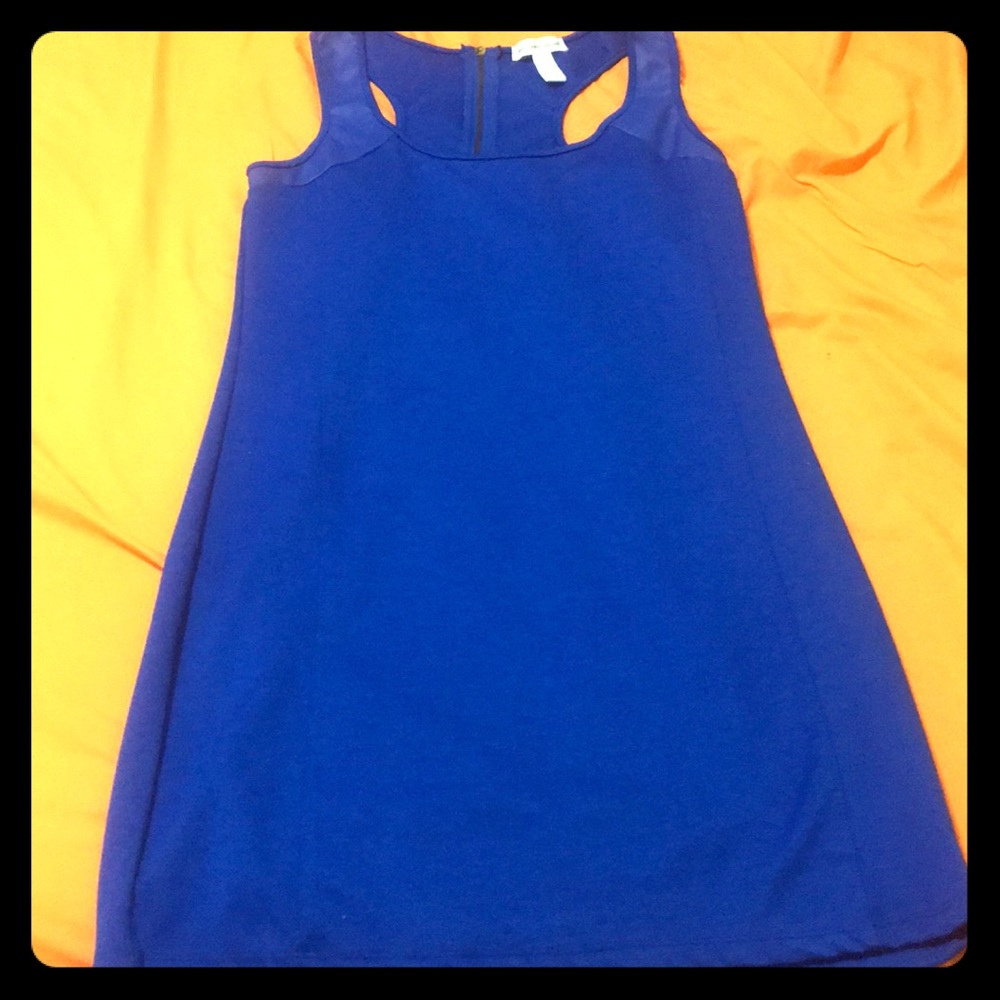 Blue bodycon dress